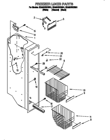 Freezer liner