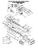 Motor and ice container