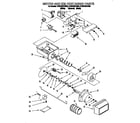 Whirlpool ED25DSXDN03 motor and ice container diagram