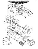 Motor and ice container