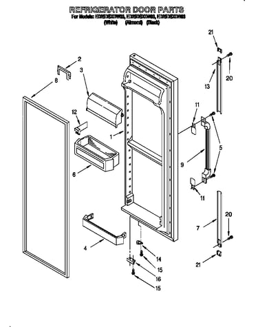 Refrigerator door