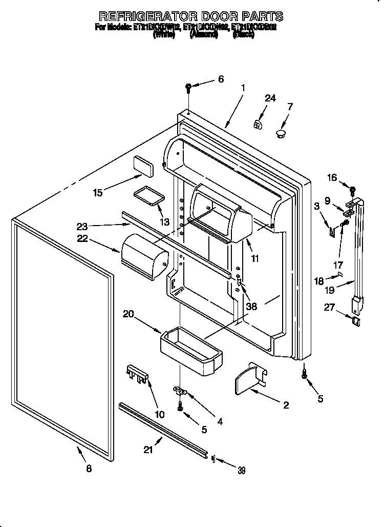 REFRIGERATOR DOOR