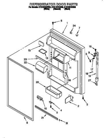 Refrigerator door