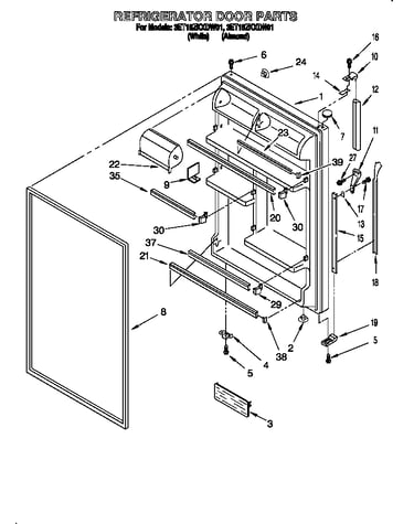 Refrigerator door