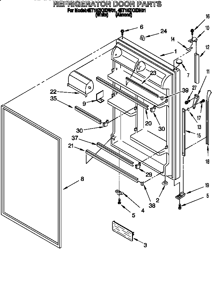 Refrigerator door
