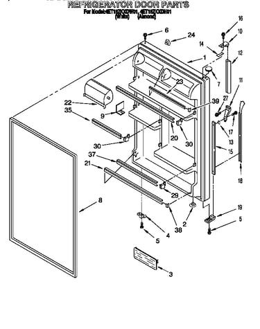 Refrigerator door