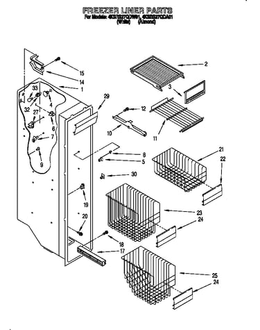 Freezer liner