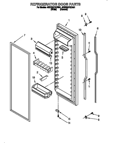 Refrigerator door