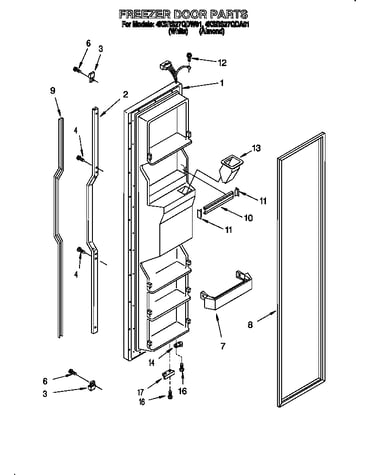 Freezer door