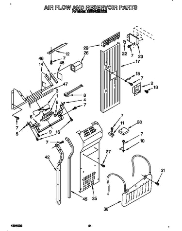 Air flow and reservoir