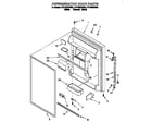 Whirlpool ET21DMXDB02 refrigerator door diagram