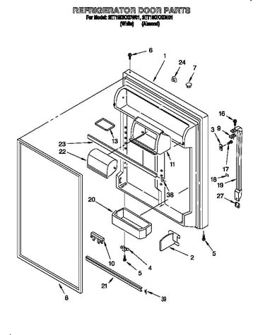 Refrigerator door
