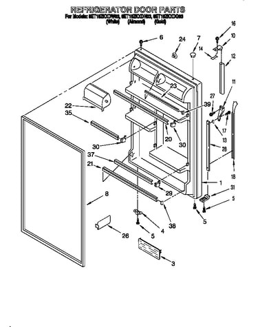 Refrigerator door