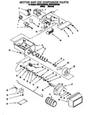 Motor and ice container