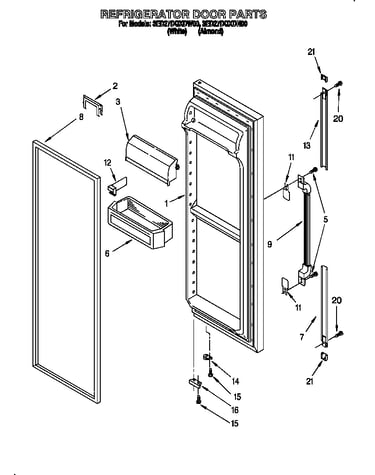 Refrigerator door
