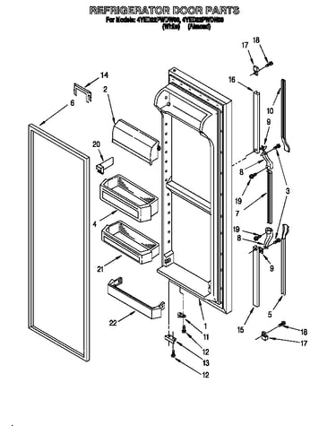 Refrigerator door
