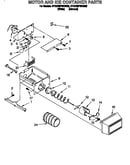 Motor and ice container