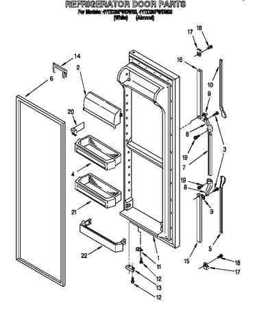 Refrigerator door