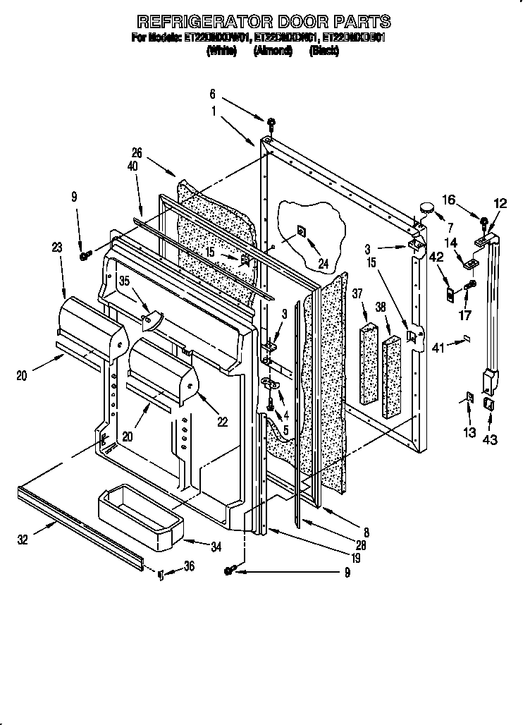 Refrigerator door