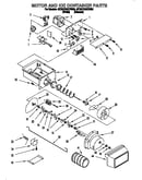 Motor and ice container