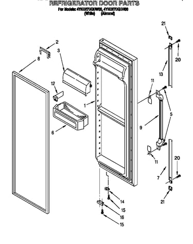 Refrigerator door