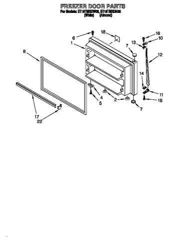 Freezer door