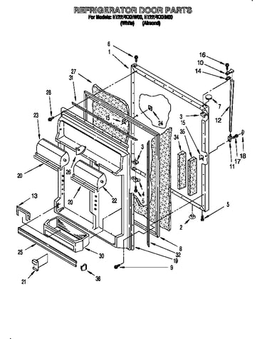 Refrigerator door