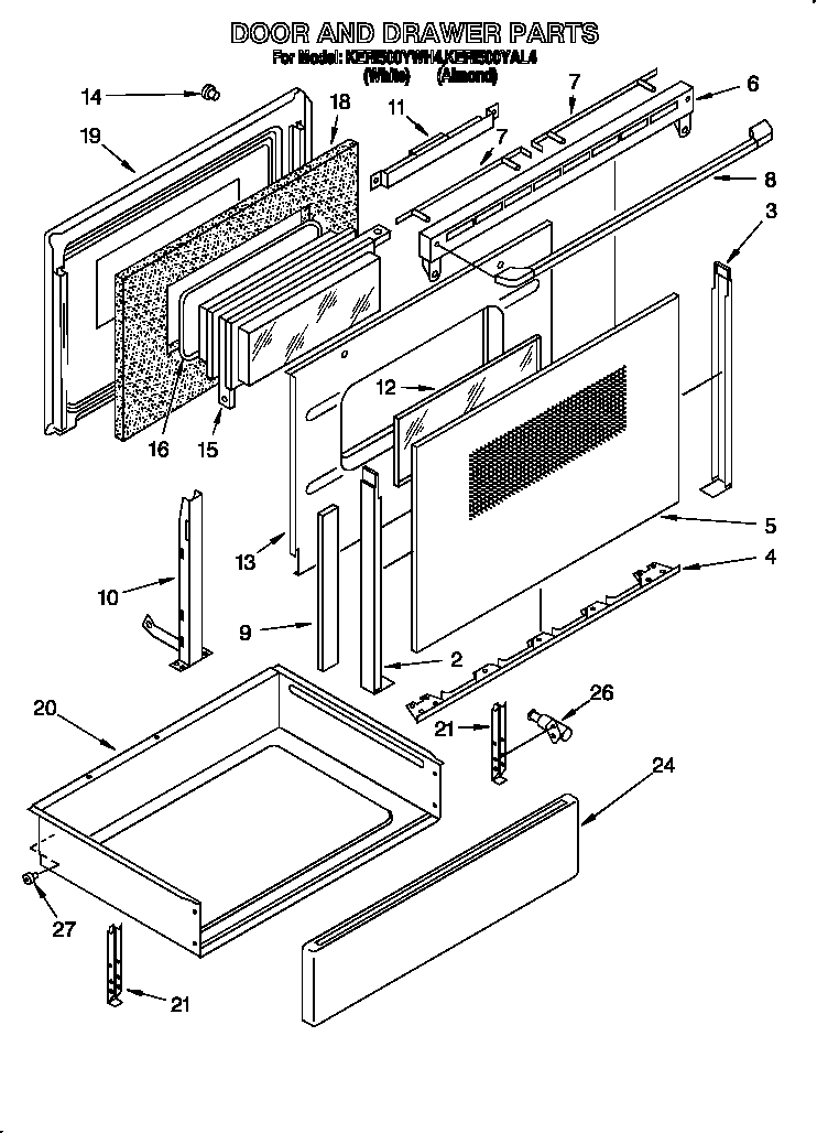 Door and drawer
