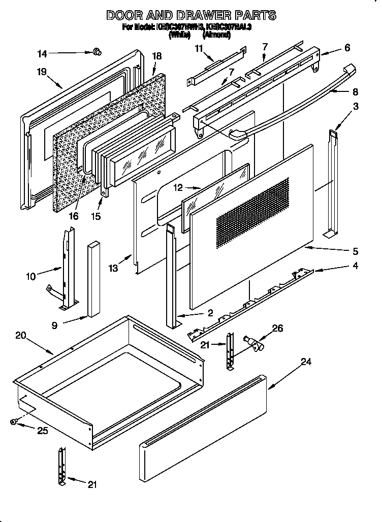 Door and drawer