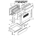 KitchenAid KESC300BBL3 door and drawer diagram