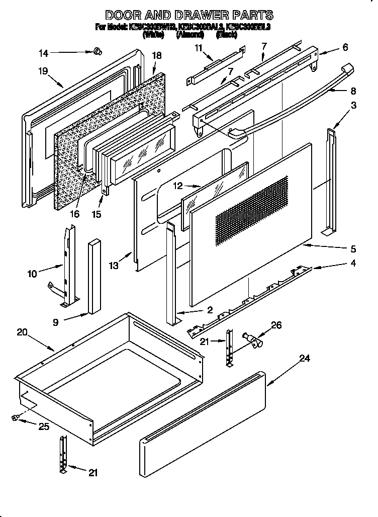 Door and drawer