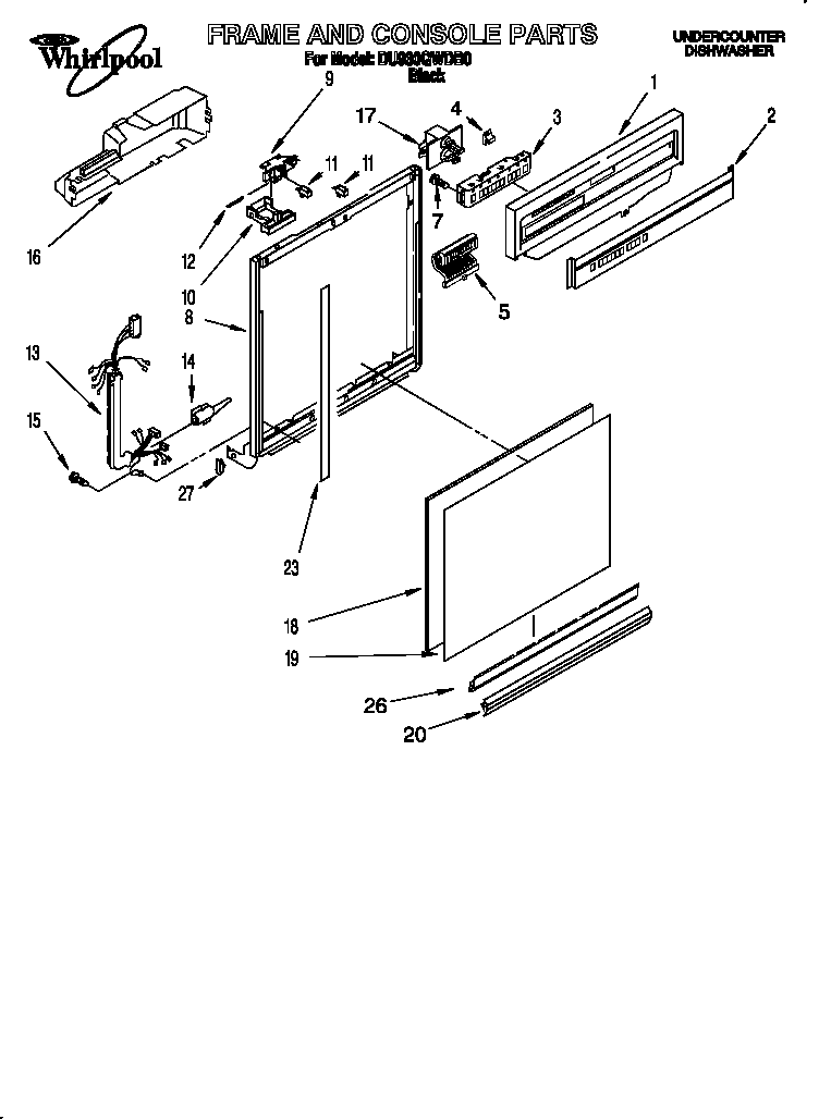 FRAME AND CONSOLE