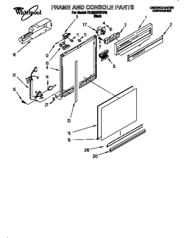 Frame and console