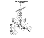Whirlpool DU800CWDB1 pump and spray arm diagram