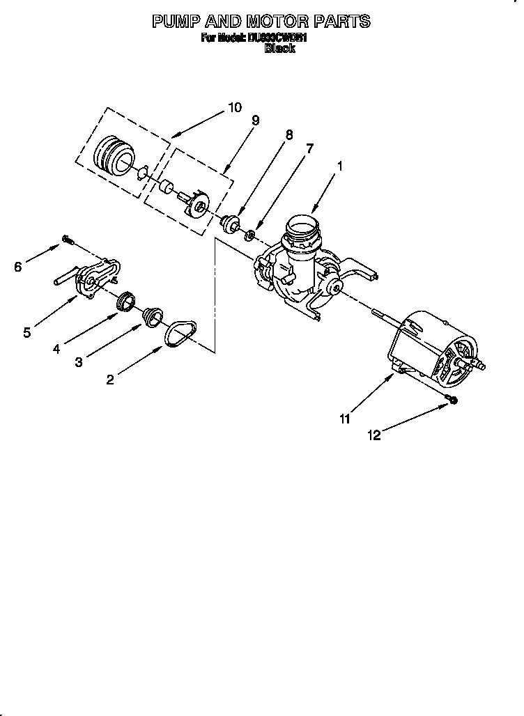 Pump and motor
