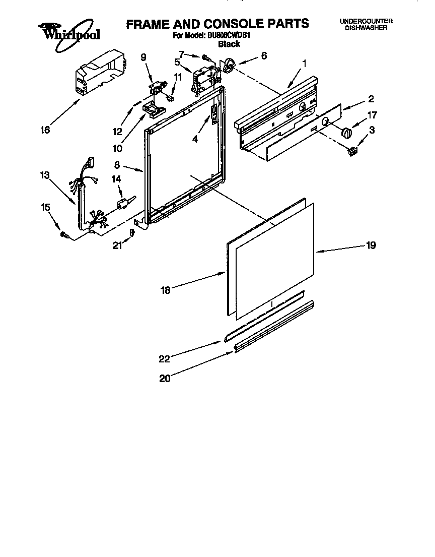 Frame and console
