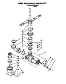 Pump and spray arm