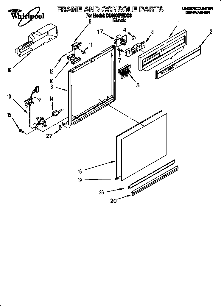 Frame and console
