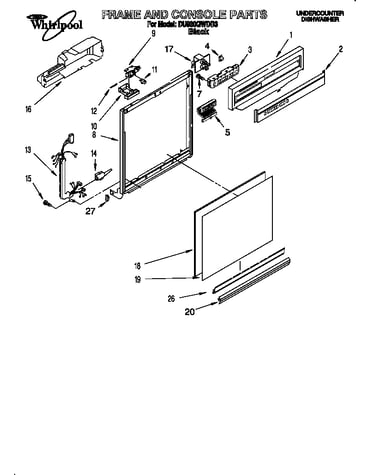 Frame and console