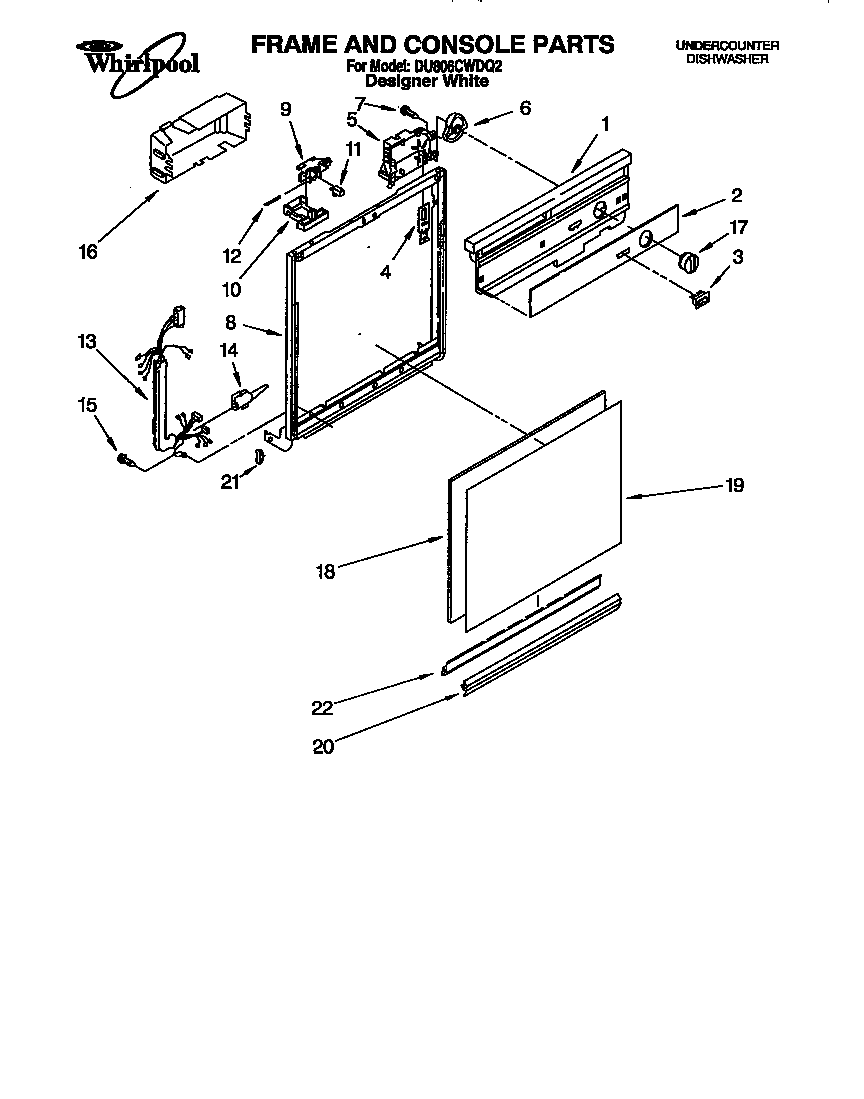 Frame and console