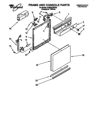 Frame and console