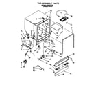 Whirlpool DU806CWDQ2 tub assembly diagram