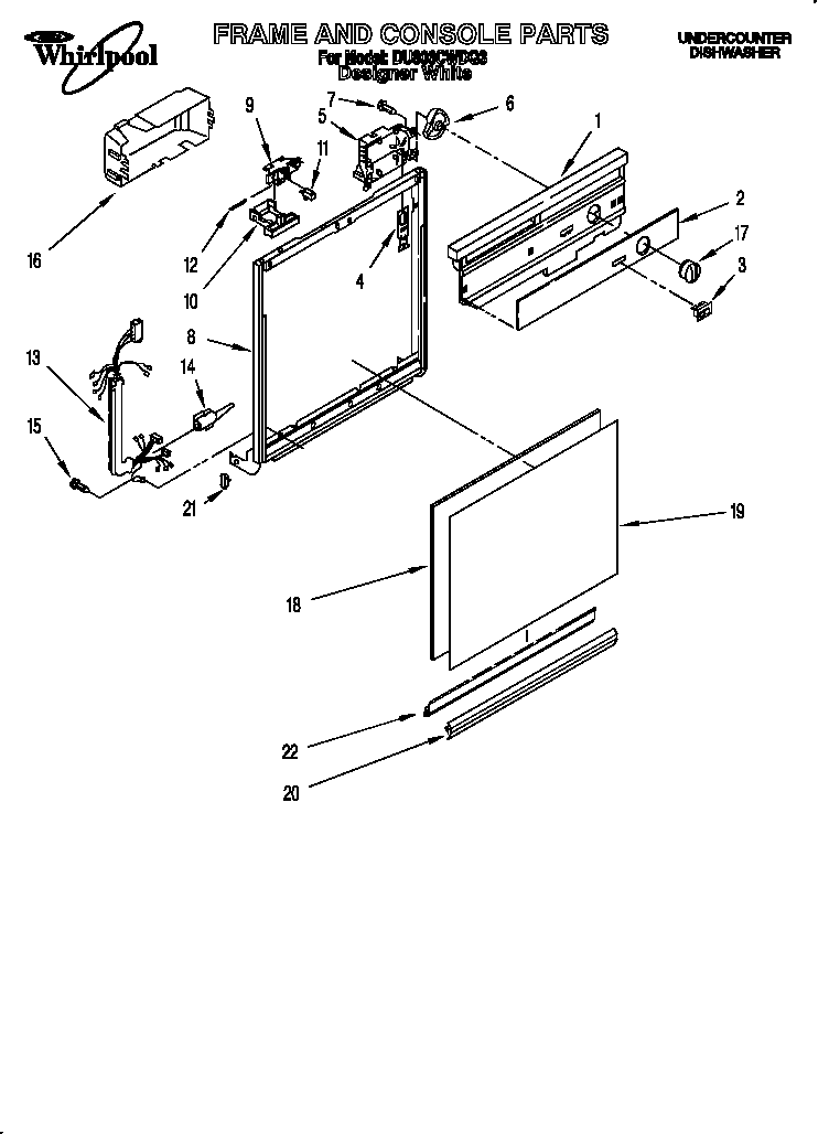 Frame and console