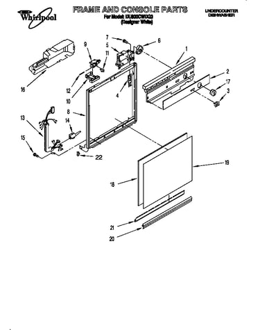 Frame and console