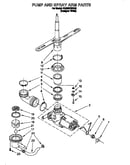 Pump and spray arm