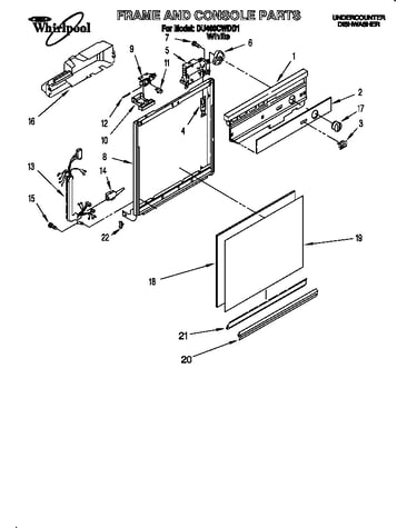 Frame and console