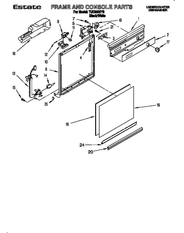 Frame and console