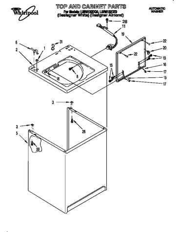 Top and cabinet