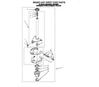 Whirlpool LSR6132DQ0 brake and drive tube diagram