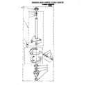 Whirlpool LBR6233DQ0 brake and drive tube diagram